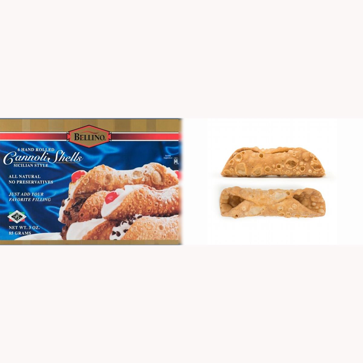 Bellino Traditional Cannoli Shells 3 oz Shop Cento