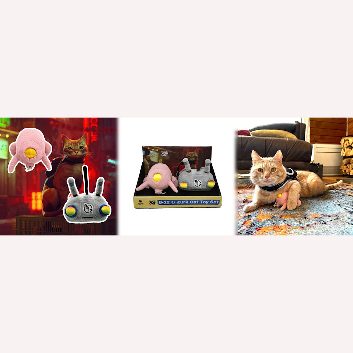 B-12 & Zurk Cat Toy Set by Stray x Travel Cat - Limited Edition