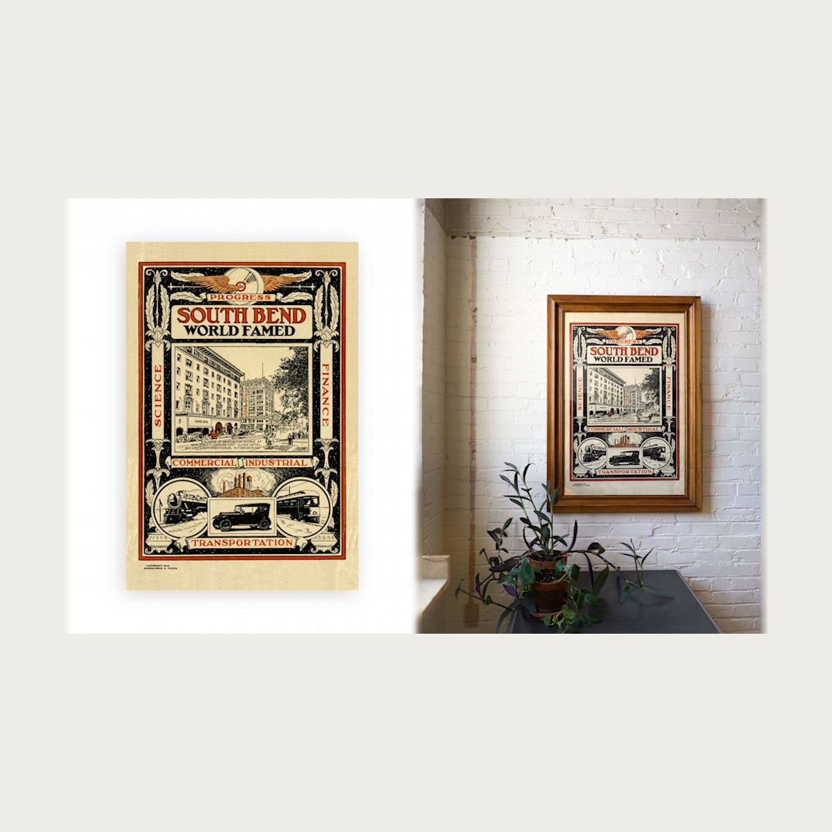 South Bend World Famed 1922 Poster – Jacob Titus