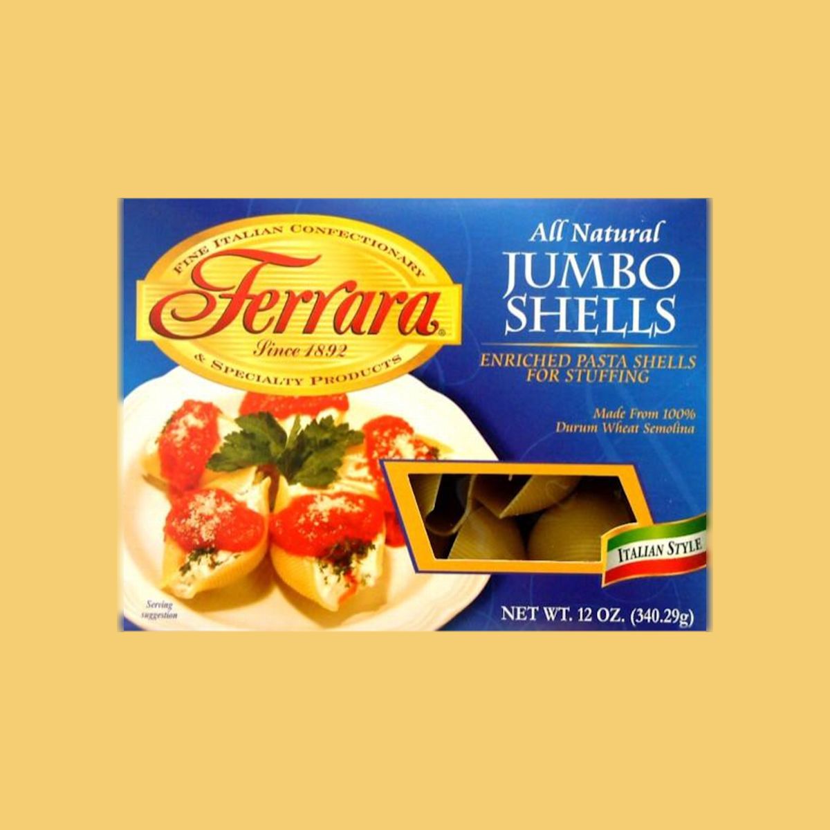 Ferrusca Shell Ferrara Jumbo Shells 12 OZ - Shop Cento