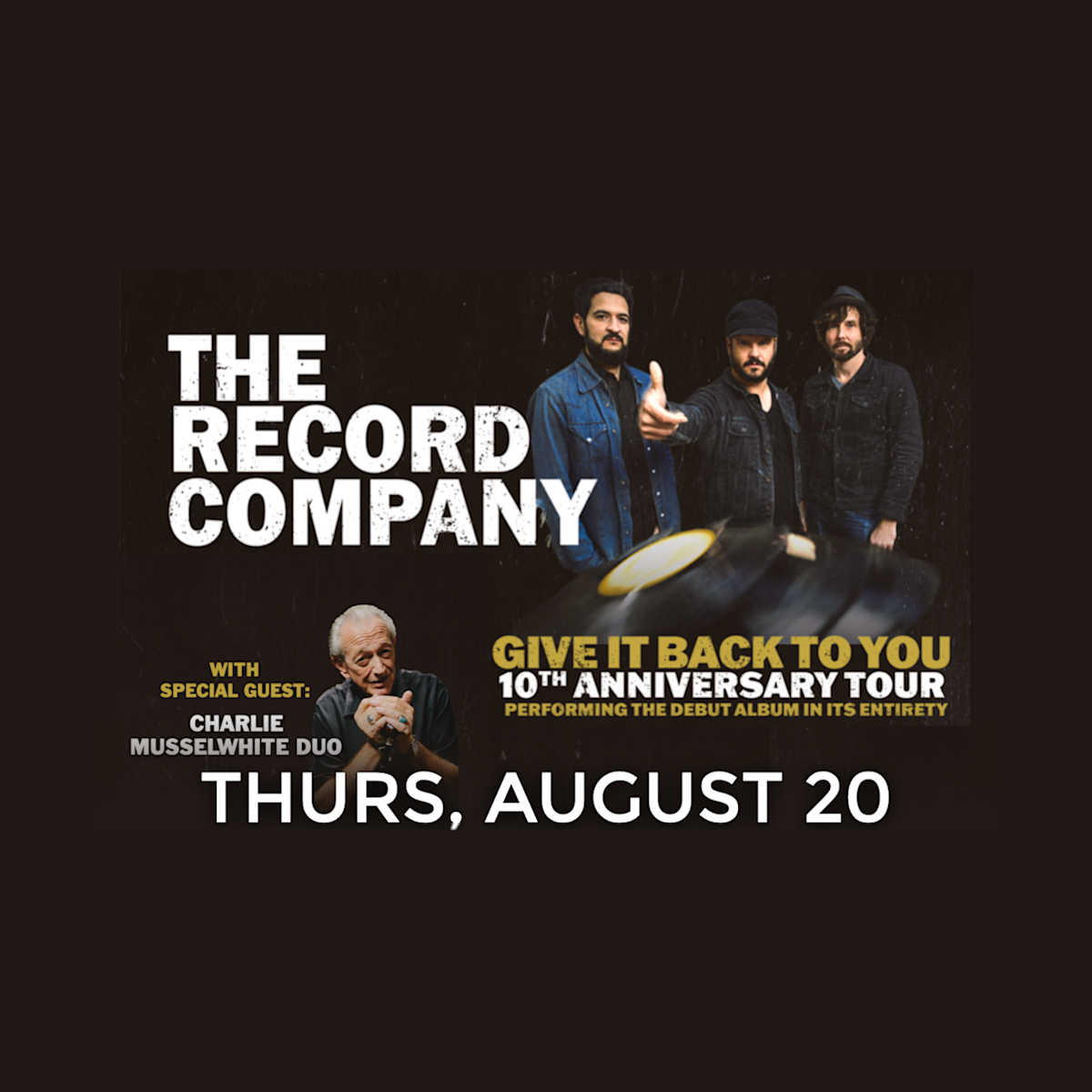 The Record Company - August 20th, Lowell Summer Music TICKETS